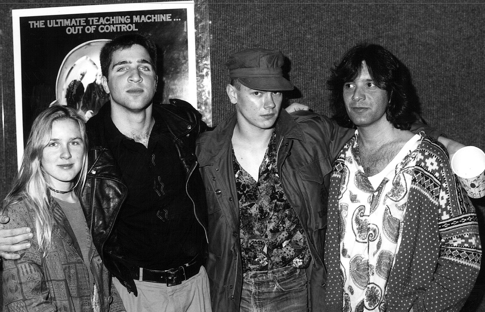 Actor, River Phoenix (second from right), in Seattle for the 16th Seattle International Film Festival