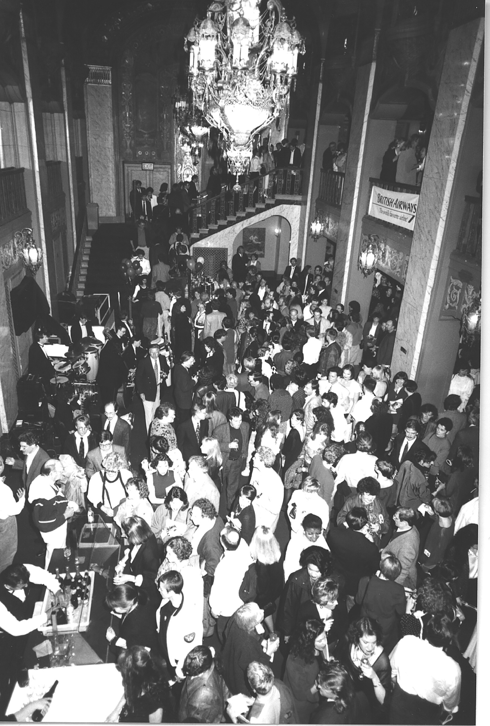 A very full lobby of guests at the Paramount Theatre await the Opening Night film, The Miracle