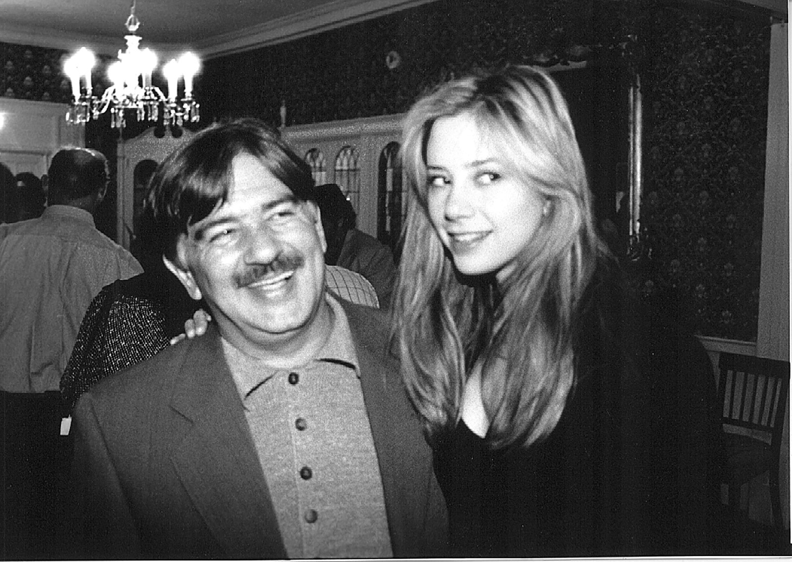 Festival founder, Darryl Macdonald, poses with actress, Mira Sorvino, in town for her films Blue in the Face, Sweet Nothing, and Tarantella