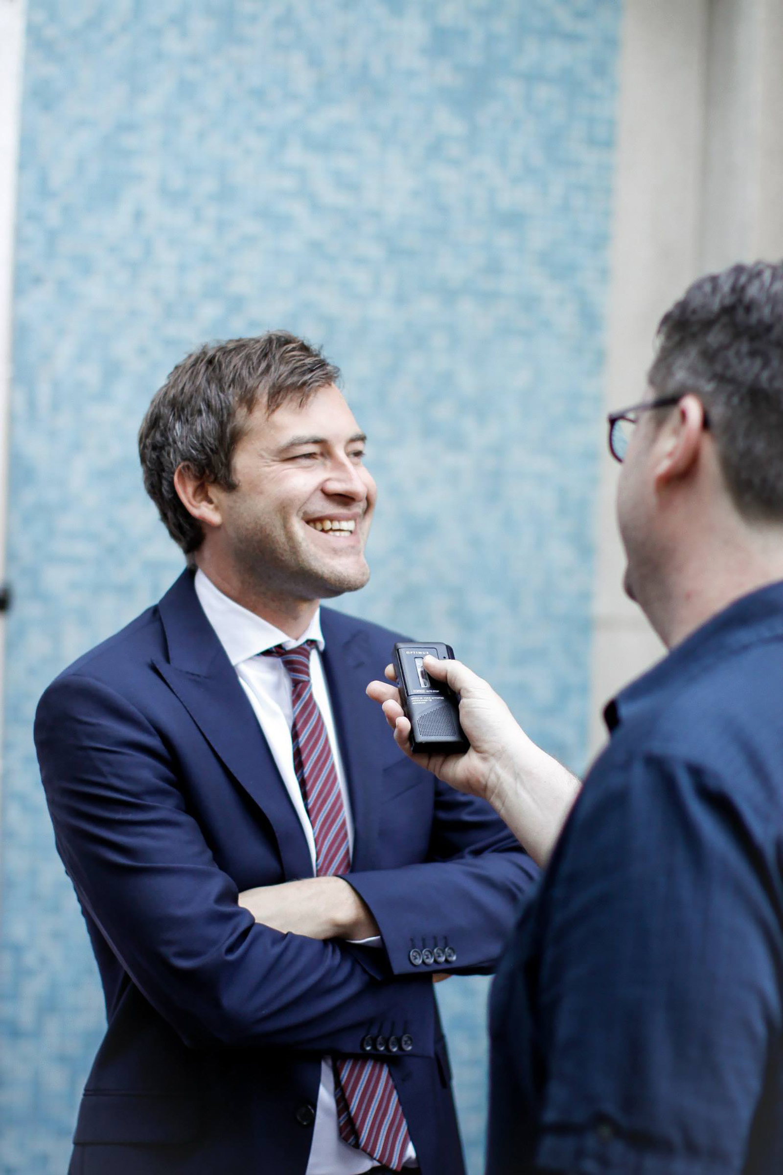 Actor, Mark Duplass, from the red carpet of Closing Night at Cinerama, which featured his film, The One I Love