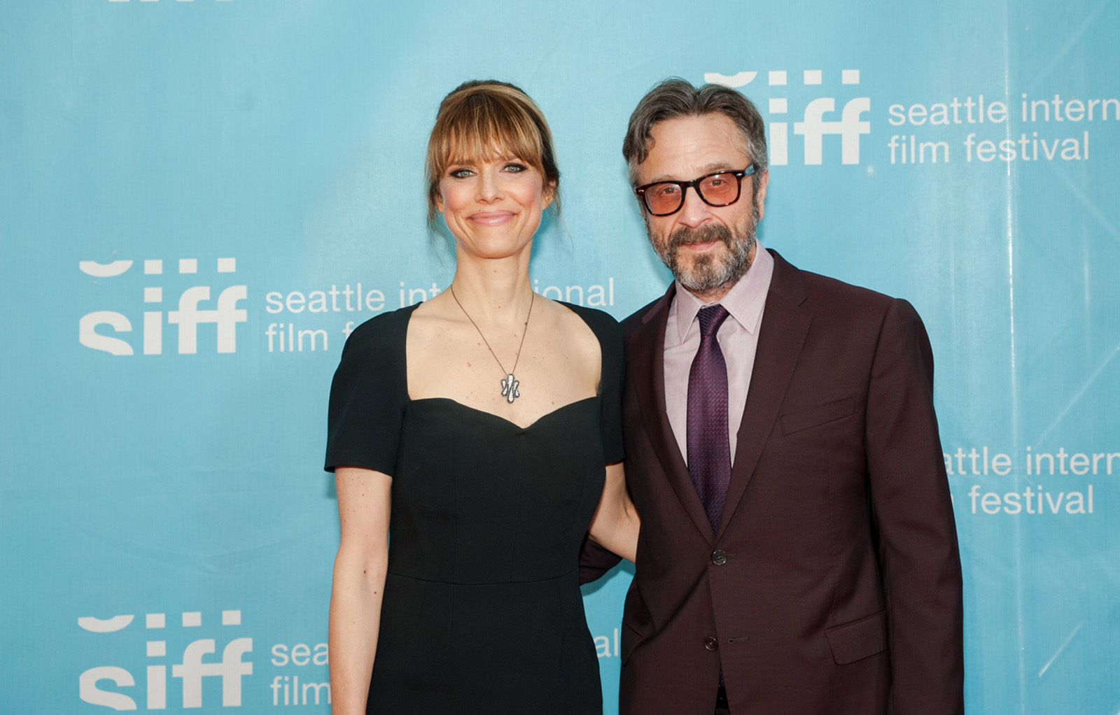 Director, Lynn Shelton, and actor, Marc Maron, at the SIFF Opening Night Red Carpet for their film, Sword of Trust