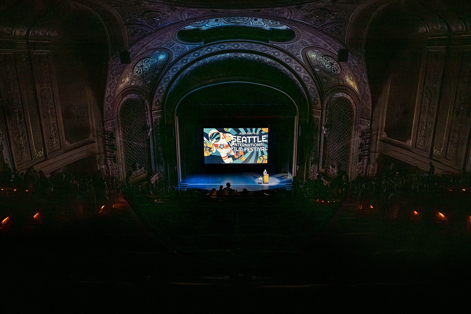 The grand view of Opening Night from the Paramount Theatre balcony
