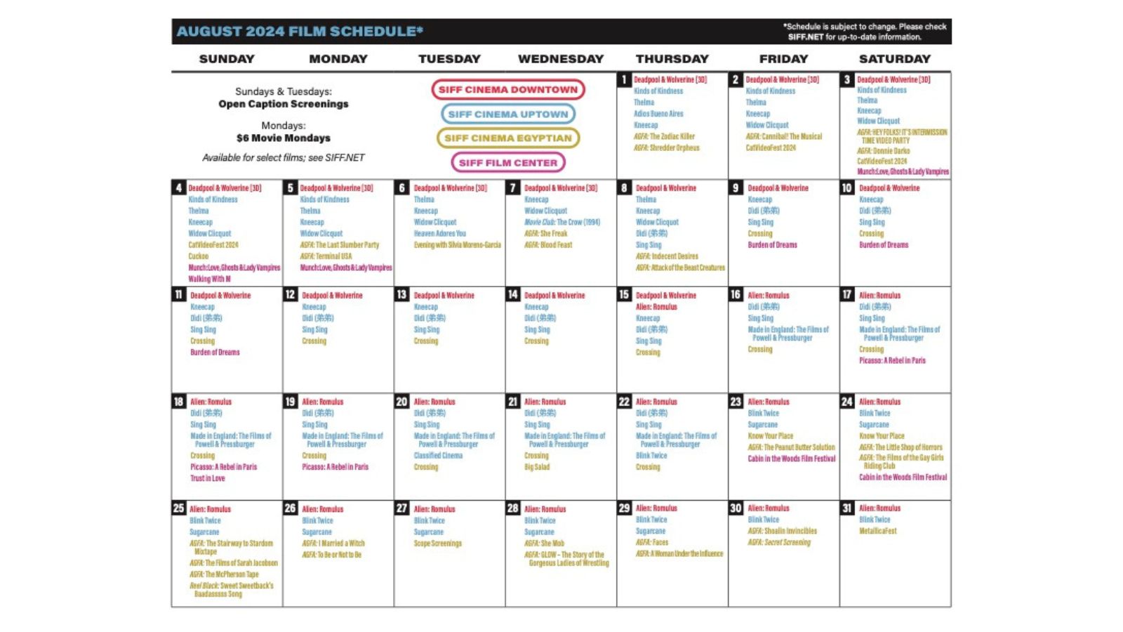 Aug 2024 at SIFF Cinemas